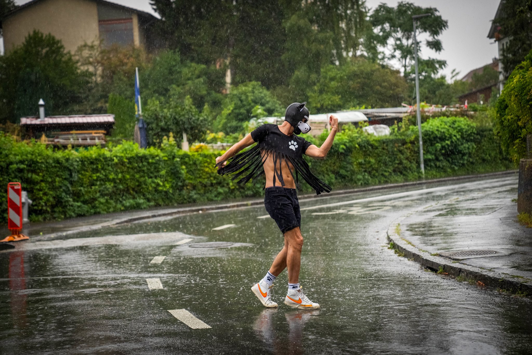 Aton dancing in the rain